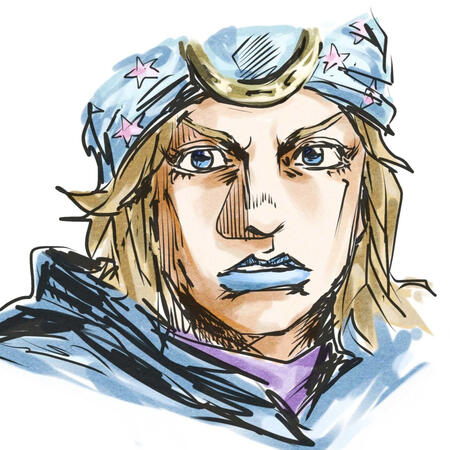 Fanart of Johnny Joestar from Jojo's Bizarre Adventure