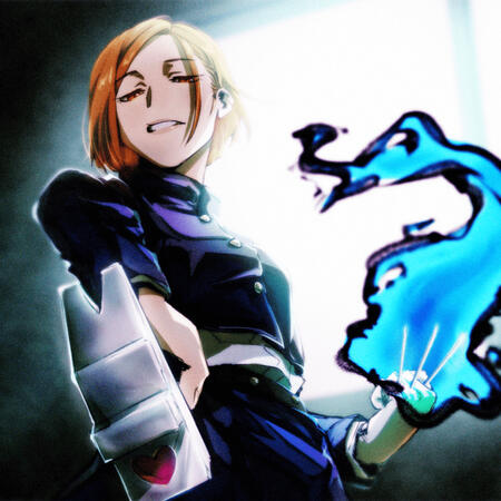 Artwork of Kugisaki Nobara from Jujutsu Kaisen.